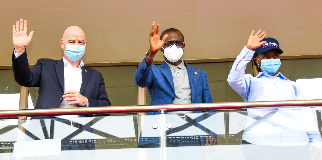 SANWO-OLU, FIFA PRESIDENT GRACE FOOTBALL PITCH AS AISHA BUHARI CUP KICKS OFF IN LAGOS